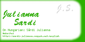 julianna sardi business card