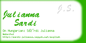 julianna sardi business card